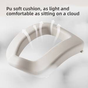 Silla de Entrenamiento para Ir al Baño 3 en 1 para Bebés, con Asiento Acolchado de PVC, Lavable, de Plástico - Product Image 4