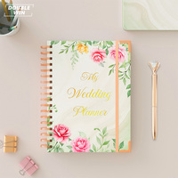 Agenda de mariage et organisateur spiralé de luxe personnalisé 2026 2027 avec boîte
