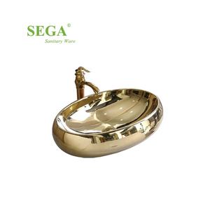 Lavabo moderne <span class=keywords><strong>de</strong></span> luxe bassin ovale d'art décoration <span class=keywords><strong>haut</strong></span> <span class=keywords><strong>de</strong></span> <span class=keywords><strong>gamme</strong></span> bassins d'art bassin en céramique lavage à la <span class=keywords><strong>main</strong></span> - Product Image 6