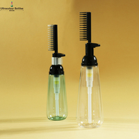 Peigne et Shampooing 2-en-1 Smooth Flow 200ml en Bouteille Plastique PP avec Pompe Pulvérisatrice pour Usage Domestique ou en Salon – Produit de Traitement Capillaire