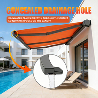 Auvent rétractable motorisé en aluminium avec protection UV pour abri de voiture, abri de pluie pour véhicule extérieur