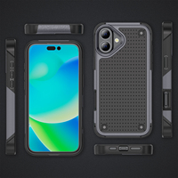 Étui de téléphone élégant, respirant, de haute qualité, avec protection des quatre coins, antichoc, pour iPhone 18 ProMax, Samsung, Motorola Series