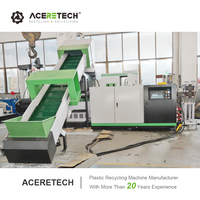 Granulateur Compacteur de Recyclage ACERETECH pour Films PP PE PET EPS PA PPR EVOH et Sacs HDPE/LDPE avec Granulation, Broyage, Séchage et Contrôle PLC+Tactile