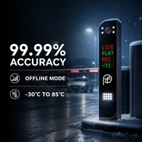 Sistema de Reconocimiento de Matrículas Industrial, Cámara ANPR HD con Luz de Relleno Integrada, Hardware de Seguridad para Estacionamientos de Centros Comerciales