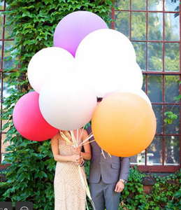 Huaien fabbrica 36 pollici multicolore palloncini in lattice Set spessi palloncini di compleanno per il matrimonio del nuovo anno di Natale - Product Image 6