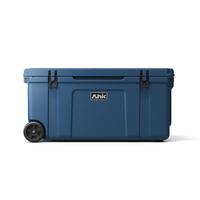 Glacière à roulettes rotomoulée isotherme 128QT, conservation de la glace pendant 10 jours, stockage alimentaire thermique en PE, logo personnalisé moderne, vin