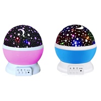 Projecteur de Noël Lampe de Nuit Étoile Lune Lumière Rotative pour Chambre d'Enfant