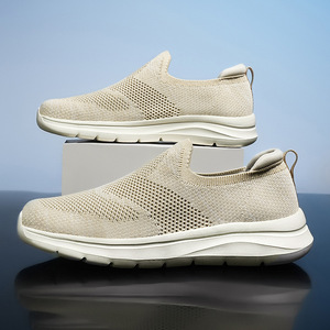 Zapatos de Masaje Cómodos y Superligeros con Parte Superior de Malla, Sin Cordones, para Caminar, para Hombres Mayores, Fitness, Talla Grande 48, Primavera - Product Image 4