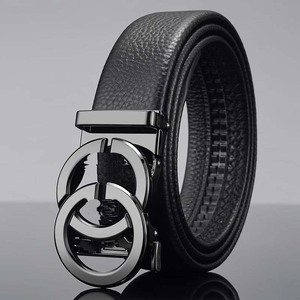 3.5cm di larghezza di alta qualità doppio due <span class=keywords><strong>G</strong></span> fibbia automatica originale degli uomini cinture in pelle, di alta qualità in pelle - Product Image 3