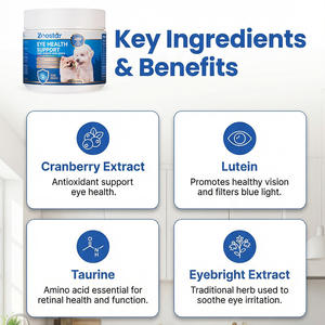 Masticables Suaves Personalizables para Aliviar las Manchas <span class=keywords><strong>de</strong></span> Lágrimas en Perros - Mezcla <span class=keywords><strong>de</strong></span> Superalimentos con Luteína y Suplemento Omega-3, MOQ Bajo - Product Image 3