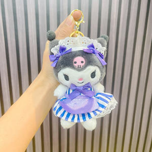 Peluche porte-clés My Melody de la <span class=keywords><strong>série</strong></span> Campus Style Sanrioed japonaise, mignonne, avec un charme pour sac d'école - Product Image 6