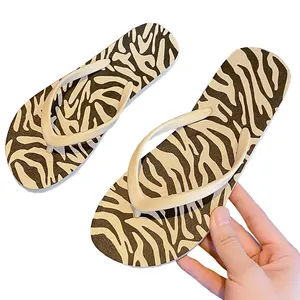 2024 Bán Buôn Mùa Hè Flip Flops Phụ Nữ Mới Chất Lượng Cao Leopard In Bãi Biển Nữ Dép Non-Slip Giản Dị Dép Đi Trong Nhà Phẳng