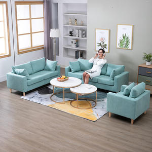 Set di divani in tessuto per soggiorno in stile moderno con rivestimento rimovibile - Product Image 6