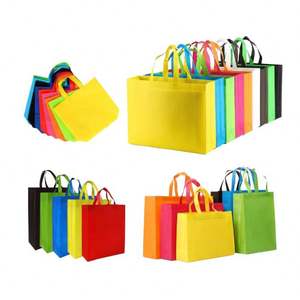 Bolsas de tela no tejida reutilizables y personalizables para compras y supermercado, con impresión por transferencia térmica - Product Image 3