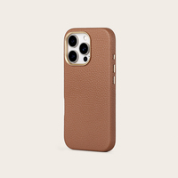 Étui de téléphone OEM de luxe en cuir véritable magnétique antichoc multi-couleurs pour 16 Pro Max