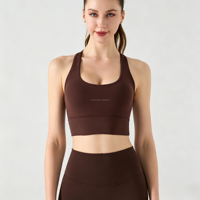 Soutien-gorge de sport respirant pour femme, design ergonomique, système de soutien dorsal pour le fitness, le yoga, la course à pied et la perte de poids. Anti-choc.