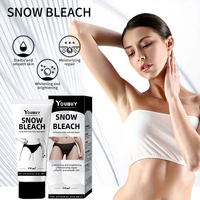Crème de blanchiment à l'acide hyaluronique neige personnalisée en usine 7 jours Lotion blanchissante la plus forte pour les aisselles