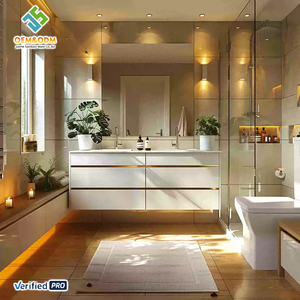 Set <span class=keywords><strong>Moderno</strong></span> di Mobili da <span class=keywords><strong>Bagno</strong></span> <span class=keywords><strong>in</strong></span> <span class=keywords><strong>Legno</strong></span> Massello OEM con Lavabo <span class=keywords><strong>in</strong></span> Ceramica, Design a Parete per Sala da Pranzo e <span class=keywords><strong>Bagno</strong></span> - Product Image 3