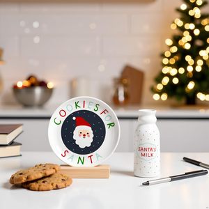 <span class=keywords><strong>Biscuits</strong></span> pour assiette de père Noël en céramique et pot à lait <span class=keywords><strong>du</strong></span> père Noël Traditions de la veille de Noël et activités de vacances pour enfants - Product Image 5