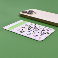 Porte-cartes magnétique en cuir compatible avec tous les appareils pour un rangement pratique des badges d'identification et des cartes d'accès