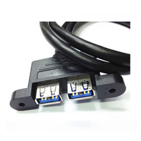 Kabel USB 3.0 Dual A Male ke Dual A Male untuk Transfer Data