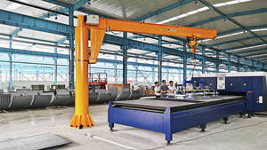 رافعة ذراعية عالية الجودة مثبتة على الأرض بحمولة <span class=keywords><strong>1</strong></span> طن و2 طن لرفع البضائع مع ضمان لمدة سنة واحدة - Product Image 5