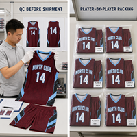 Uniformes de Baloncesto Personalizados Canadá, Conjunto de Camiseta y Pantalones Cortos Sublimados para Equipo, Ropa Deportiva Juvenil Personalizada de Fabricante