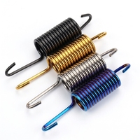 Ressort de traction robuste en acier au carbone EN10270-1 avec crochet d'extrémité personnalisé pour retour de frein et appareils de fitness