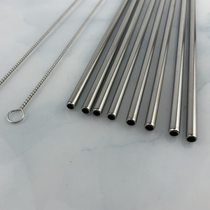 Fácil de limpiar reciclar paja/<span class=keywords><strong>Bar</strong></span> bebiendo accesorios de acero inoxidable reutilizable de paja - Product Image 6
