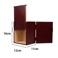 Nouveau style cercueil triangulaire occidental en bois massif pour cendres d'animaux de compagnie, cercueil funéraire pour chat, fournitures commémoratives