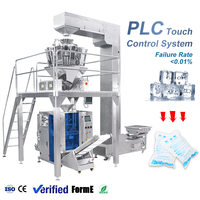 Machine automatique de remplissage et de scellage verticale en acier inoxydable, haute vitesse, pour l'emballage des aliments et des glaçons
