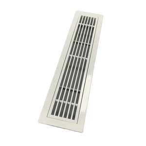 Diffuseur d'air carré moderne en alliage d'aluminium blanc pour climatisation extérieure, sous-sol, cheminée, grilles de plafond HVAC - Product Image 2