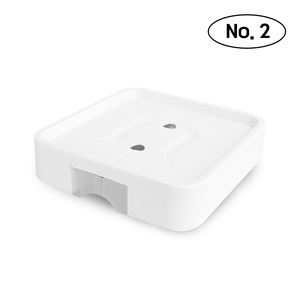 Support de pot de fleurs carré moderne avec roulettes dissimulées, plateau de récupération d'eau, chariot robuste en acier inoxydable et plastique, pour intérieur et extérieur - Product Image 6