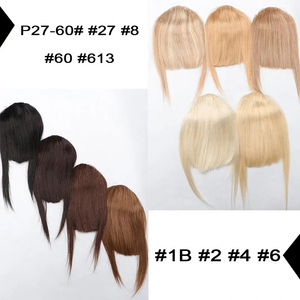 Frange a Clip 100% Capelli Umani, Estensioni Bionde Naturali con Ciuffi Laterali, Accessorio per Capelli - Product Image 2