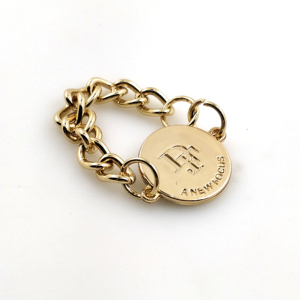 Металлические аксессуары для одежды прямоугольная золотая металлическая подвесная цепь для пальто - Product Image 6