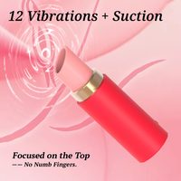 Lippenstift-Vibrator Tragbarer Mini-Lippenstift mit Eiervibration für G-Punkt und Klitoris-Stimulation Sexspielzeug Masturbationshilfe