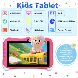 7 inch <span class=keywords><strong>Android</strong></span> 12 máy tính bảng với 3000mAh Pin 1024x600 Độ phân giải MTK Quad core đen Thứ Sáu Quà Tặng Wi-Fi - Product Image 6