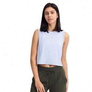 เสื้อกีฬาแห้งเร็ว ระบายอากาศดี ทรงหลวม สไตล์ลำลอง เสื้อครอปท็อป ชุดโยคะ เสื้อกล้ามแขนกุด - Product Image 4