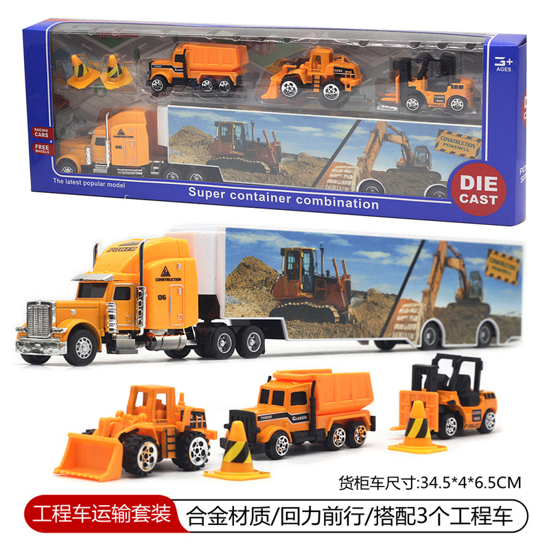 Ensemble de transport de véhicules de chantier