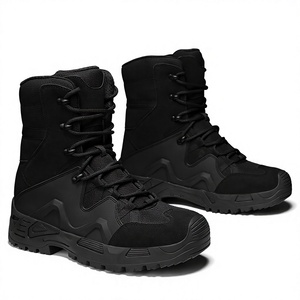 DFT1021 AS33 Tactical Black <b>Boots</b> Suede Waterproof Outdoor All Seasons High Top <b>Hiking</b> <b>Boots</b> - Product Image 1