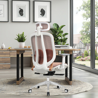 Nouveau design moderne bras réglable ergonomique luxe dossier haut fixe table d'ordinateur visiteur pivotant noir maille chaise de bureau