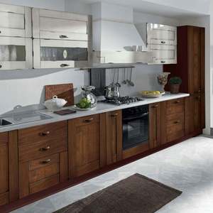 Gabinetes de Cocina de Madera Maciza Estilo Americano con Acabado en Laca Blanca Mate, Isla de Cocina Moderna Personalizada - Product Image 6