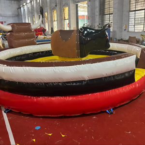 Atracción de Parque de Aventuras al Aire Libre, Juego de Fibra de Vidrio y PVC, Toro Mecánico Giratorio de Estilo Español, Famoso en Internet, 1 - Product Image 3