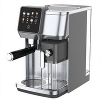 Machine à café portable semi-automatique en acier inoxydable italien, 20 bars, écran tactile couleur, 2,0 L, système de brassage domestique