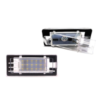 Paire de feux de plaque d'immatriculation à LED pour Dacia Duster 2010-