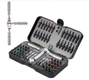 66-in-1 đa chức năng Ratchet Screwdriver Set Magnetic mini công cụ sửa chữa <span class=keywords><strong>Kit</strong></span> đối với hộ gia đình PC Bàn nhôm dụng cụ cầm tay OEM - Product Image 1