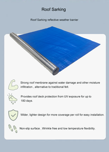 高品質AS1530.2規格アルミ箔裏打ち織物製断熱材、外壁・屋根用放射バリア、難燃性。 - Product Image 5