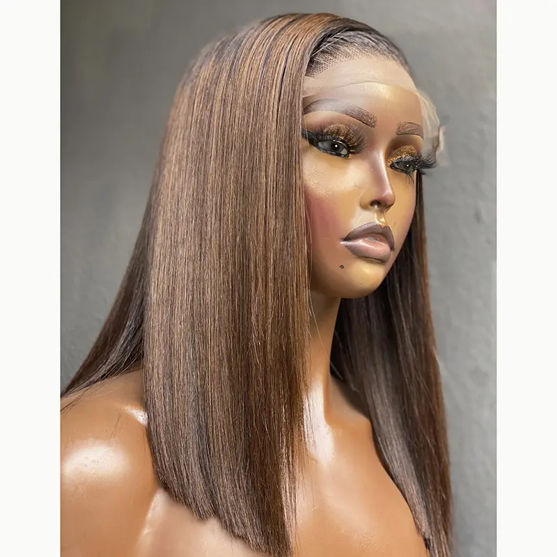 wholesale bulk wigs human hair lace front free sample 1b brown ombre colorful lace wigs frontal with pre plucked line