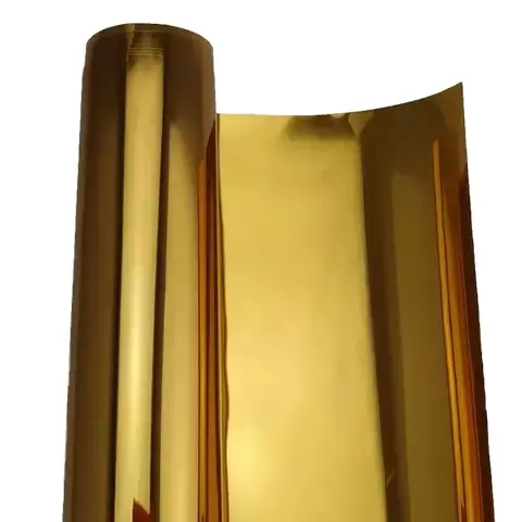 Anolly petフィルム光沢のあるゴールドシルバーミラー金属装飾ビニールガラスバルーン塗装プレートロールで使用