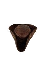 Chapeau de pirate tricorne mini SOLPOP avec cordon réglable en similicuir, accessoire de costume pour animaux de compagnie (chats et chiens) style capitaine colonial